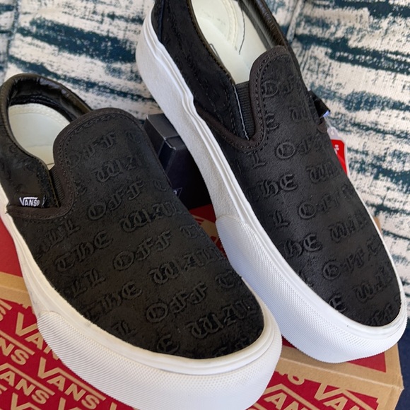 Vans Classic Slip-On Platforms Deboss Otw Black/Black WMNS - Picture 7 of 16